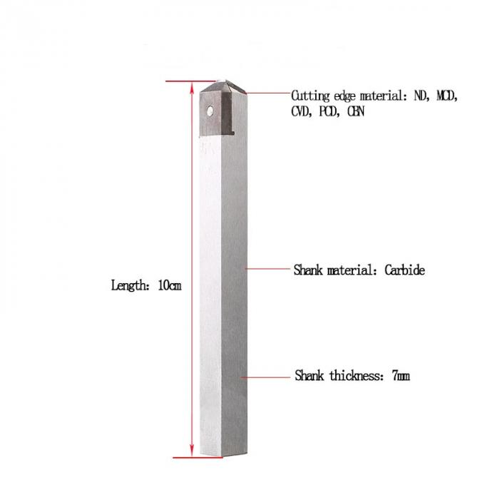 External Internal 0.25mm ND Diamond Lathe Tools 1