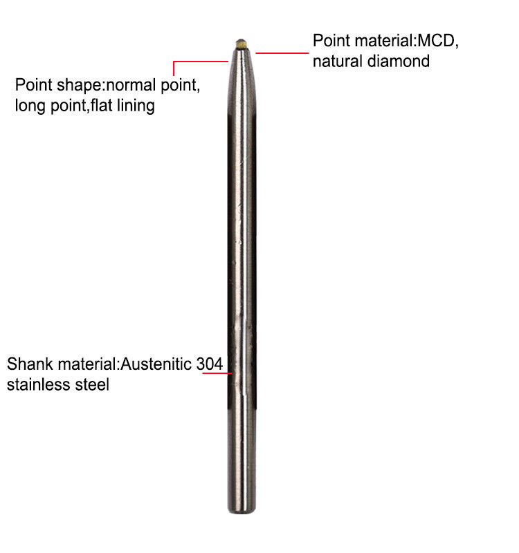 China SS304 shank Diamond Engraving Bit For Making Rainbow Lines factory